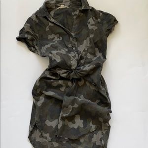 Cotton camo dress